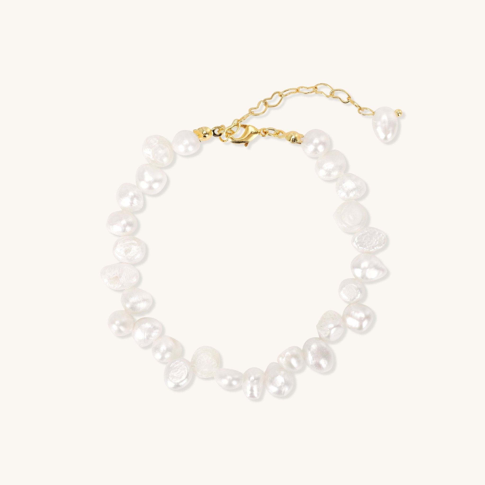 Pearls Follow Heartbeat – Irregular Pearl True Love Bracelet - Muditalume.online store